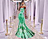Gala Sparkle Green Gown