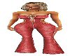 *F RED SEXY JUMPSUIT