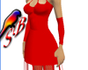 SB Cage Dress Red