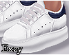 White/Navy  Sneakers .
