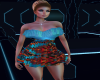 JVT Teal Ruffle dress