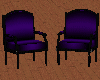 Purple/Black twin chairs