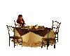 Gold Brown diner table