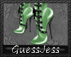 *[GJ]Chiffon Shoes-Green