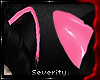 *S PVC Kitty Ears Pink