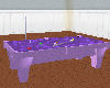 lilac/purple pool table