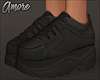 $ Black Platform Sneaker