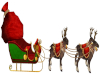 Santas Sleigh + Reindeer