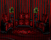 red and black sofa set