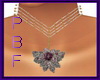 PBF*Purple Flower Choker
