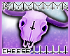 Violet Cow Skull M/F