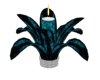 Teal Flower Candle