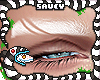 Cut Eyebrows White