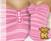 {K} Pink Candy Tube Top