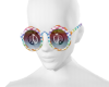 BARRY RETRO CHKRD SUNGLS