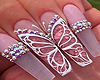 Plush Butterfly Nails