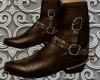 Brown Skull Boots