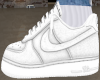 White Denim Air F1s