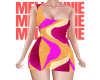 M! Pink Abstract Dress