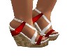 RED/WHITE ROPE WEDGES