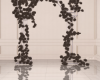 black flowers