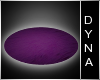 -DA- Oval Purple Fur Rug