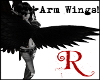 Quilted Black Arm Wings