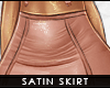 - satin skirt . nude -