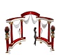 Wedding Arch Red/White