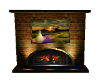 fireplace with country p
