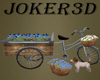Floral bike with puppy