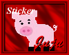 Cute Pig Donation Stcker