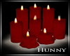 H. Floor Candles Red