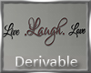 Live Laugh Love 3D