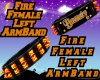 Fire F (L) Armband