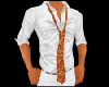 Shirt w/goldbrwn necktie