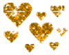 Goldy sparckling hearts