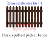Drak spalted picketfence