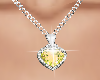 EM Yellow Heart Necklace