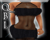 Black Fur Dress