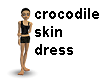 crocodile skin dress