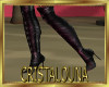 Sexy black pvc boots