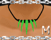 [MM] Bone Necklace Green