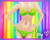 Lime Ruffle Bikinis