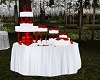 Red/Wht Wedding Cake