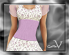 ~V Floral Lavender Dress