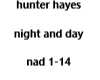 hunter hayes night+day
