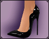 Leather Black Heels