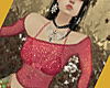 Red Sparkley Club Top