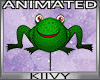 K | Frog Balloon